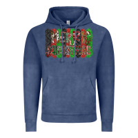 Vintage Denim Merry Christmas Vintage Hoodie - CowhideDigitalArt