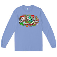 Colony Blue baseball grandma Long Sleeve Tee - CowhideDigitalArt