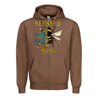 Chestnut blessed to bee called mimi Zipper Hoodie - JahusDesignShop