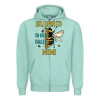 Seafoam blessed to bee called mimi Zipper Hoodie - JahusDesignShop