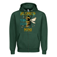 Sports Green blessed to bee called mimi Zipper Hoodie - JahusDesignShop