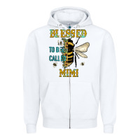 White blessed to bee called mimi Zipper Hoodie - JahusDesignShop