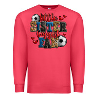 Cardinal little sister biggest fan soccer Premium Sweatshirt - Jasminsmagicworld