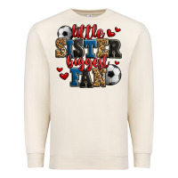 Sandshell little sister biggest fan soccer Premium Sweatshirt - Jasminsmagicworld