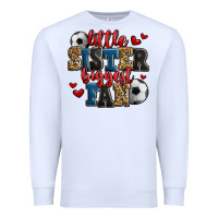 White little sister biggest fan soccer Premium Sweatshirt - Jasminsmagicworld