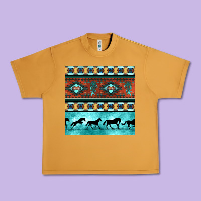 Native American Aztec Seamless Pattern Urban Heavy Tee Designed By Bundleandbundleshop