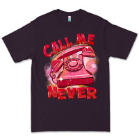Plum Call me never Premium Tee - FaDigitalArtStudio