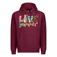 Burgundy love summer with gnome Premium Hoodie - Artiststas