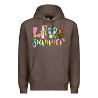 Coffee love summer with gnome Premium Hoodie - Artiststas