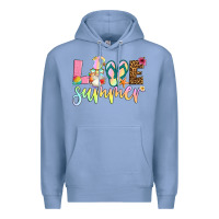 Colony Blue love summer with gnome Premium Hoodie - Artiststas