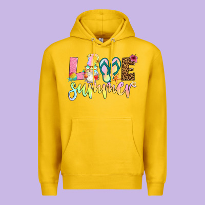Love Summer With Gnome Premium Hoodie Designed By Artiststas