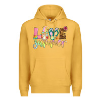 Mustard love summer with gnome Premium Hoodie - Artiststas