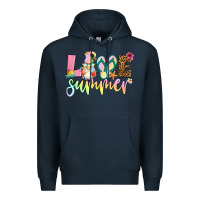 Navy love summer with gnome Premium Hoodie - Artiststas