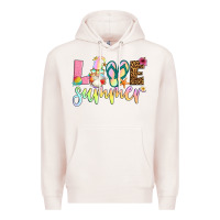 Pale Pink love summer with gnome Premium Hoodie - Artiststas