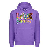 Purple love summer with gnome Premium Hoodie - Artiststas