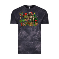 Cloud Black Fa La La Trex Christmas Vintage Tee - FaDigitalArtStudio