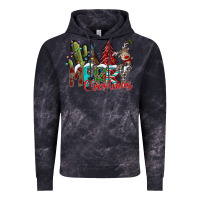 Cloud Black Merry Christmas Vintage Hoodie - CowhideDigitalArt