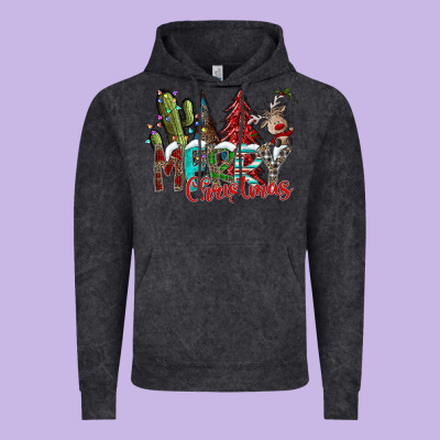 Merry Christmas Vintage Hoodie Designed By Cowhidedigitalart
