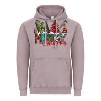 Vintage Zinc Merry Christmas Vintage Hoodie - CowhideDigitalArt