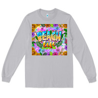 Moon Dust Beach Life Long Sleeve Tee - CowhideDigitalArt