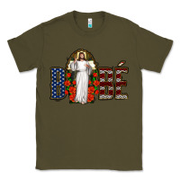 Army Green bebe jesus christ Classic Tee - Jasminsmagicworld