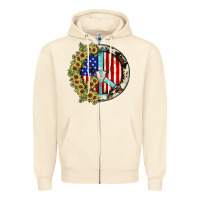 Sandshell Peace sign Zipper Hoodie - JahusDesignShop