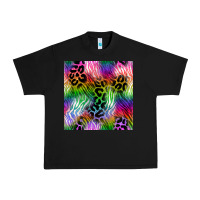 Black neon safari seamless pattern 2 Urban Heavy Tee - BundleAndBundleShop