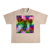 French Oak neon safari seamless pattern 2 Urban Heavy Tee - BundleAndBundleShop