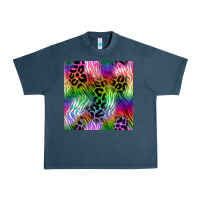 Midnight Navy neon safari seamless pattern 2 Urban Heavy Tee - BundleAndBundleShop