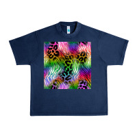 Navy neon safari seamless pattern 2 Urban Heavy Tee - BundleAndBundleShop