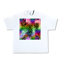 White neon safari seamless pattern 2 Urban Heavy Tee - BundleAndBundleShop