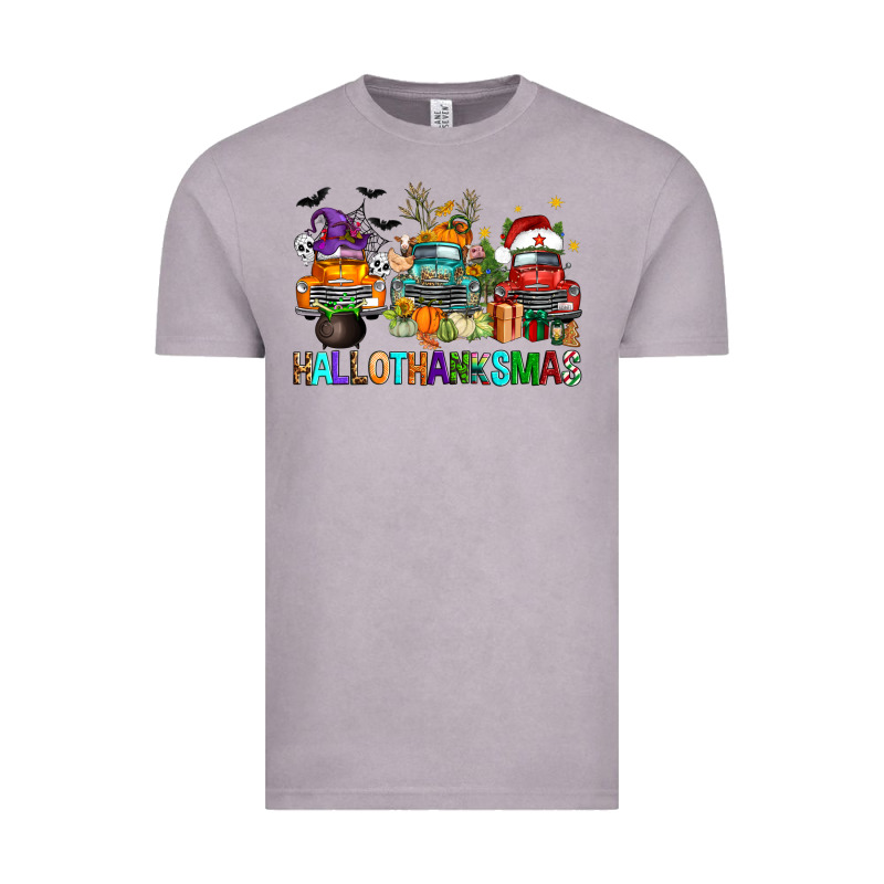 Hallothanksmas Trucks Vintage Tee by FaDigitalArtStudio | Teevron