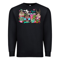 Black skeleton summer coffee cups Premium Sweatshirt - Jasminsmagicworld