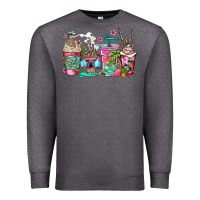 Charcoal Heather skeleton summer coffee cups Premium Sweatshirt - Jasminsmagicworld
