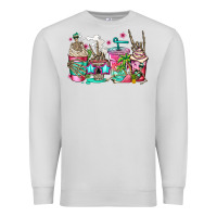 Dove Grey skeleton summer coffee cups Premium Sweatshirt - Jasminsmagicworld