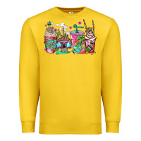 Lemon skeleton summer coffee cups Premium Sweatshirt - Jasminsmagicworld