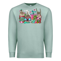 Seafoam skeleton summer coffee cups Premium Sweatshirt - Jasminsmagicworld