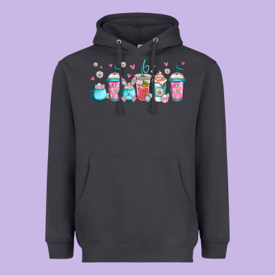 Easter Coffee Cups Libbey Glass Heavyweight Hoodie Designed By Jasminsmagicworld