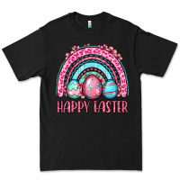 Black Happy Easter eggs rainbow Premium Tee - OliviaCreatesArt