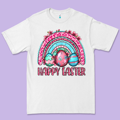 Happy Easter Eggs Rainbow Premium Tee Designed By Oliviacreatesart