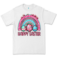 White Happy Easter eggs rainbow Premium Tee - OliviaCreatesArt