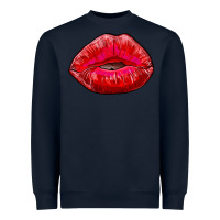 Navy kiss Heavyweight Sweatshirt - RanaPortraitStore