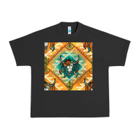 Pigment Black native american aztec seamless pattern Urban Heavy Tee - BundleAndBundleShop
