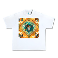 White native american aztec seamless pattern Urban Heavy Tee - BundleAndBundleShop