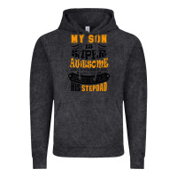 Vintage Black My Son Is Super Awesome His Stepdad Vintage Hoodie - artisFamous