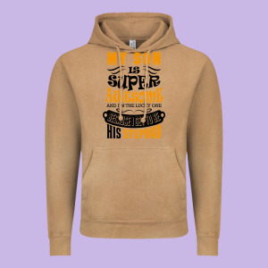 My Son Is Super Awesome His Stepdad Vintage Hoodie Designed By Artisfamous