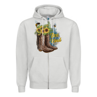 Dove Grey Bee Kind Zipper Hoodie - JahusDesignShop