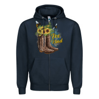 Navy Bee Kind Zipper Hoodie - JahusDesignShop
