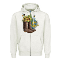 Oatmeal Heather Bee Kind Zipper Hoodie - JahusDesignShop
