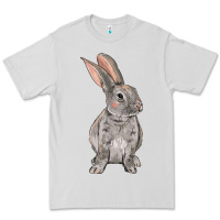 Dove Grey Easter bunny Premium Tee - OliviaCreatesArt